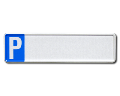 14. Nameplate Parking 340 x 90 mm